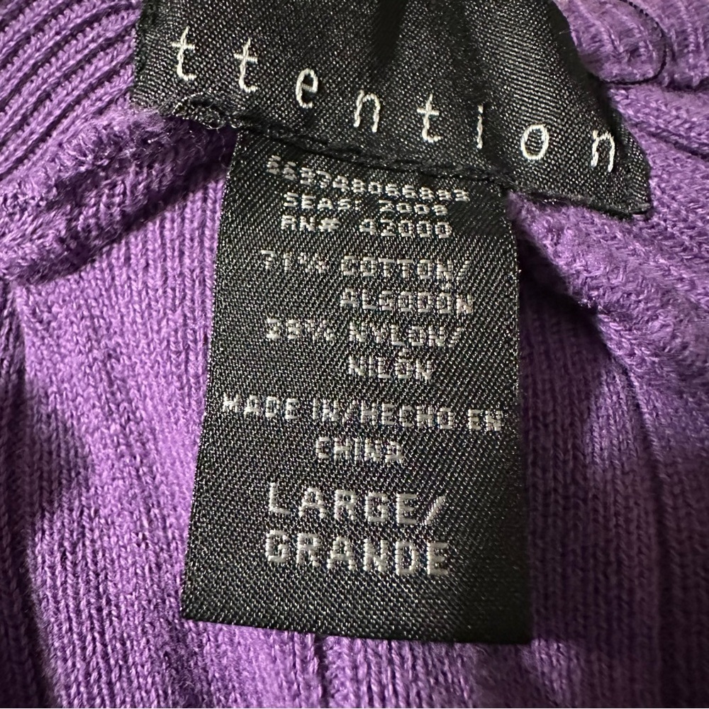 Attention Pleated Violet Top - Picture 3 of 3